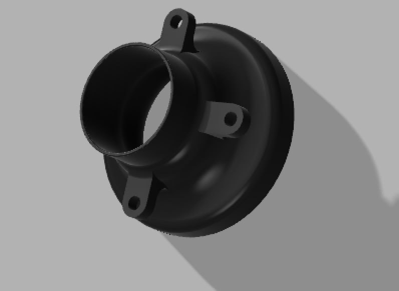 BMW E30 Headlight Intake – Холодный впуск — 3D-печать, освещение, ракурс 3 из 3