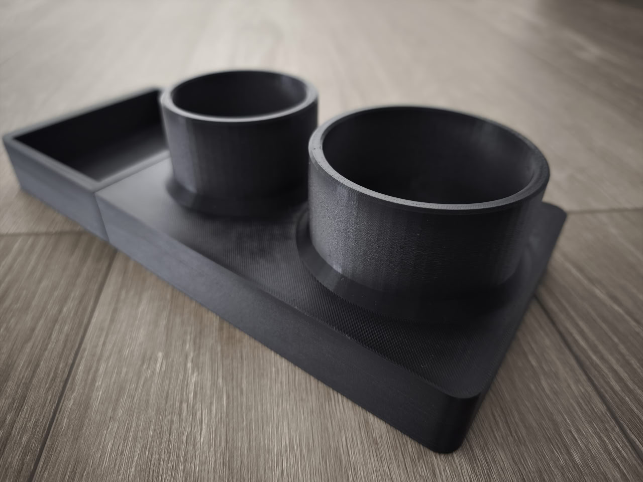 Двойной подстаканник для W202 — 3D-печать, салон, ракурс 3 из 4