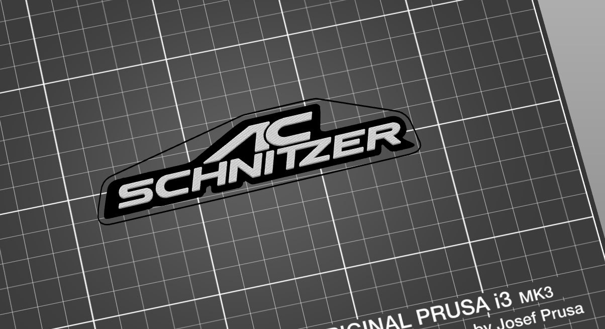 Эмблема AC Schnitzer для BMW — 3D-печать, кузов, ракурс 2 из 2