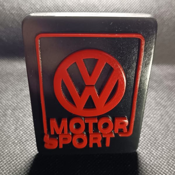 Эмблема Motorsport для VW Golf 2 (GTI/GTD/G60) — 3D-печать, кузов, ракурс 2 из 3