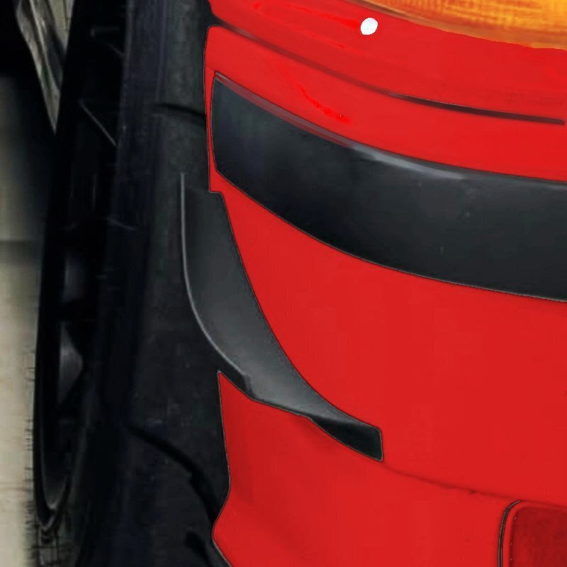 Канарды переднего бампера BMW E36 M Bumper — 3D-печать, кузов, ракурс 2 из 3