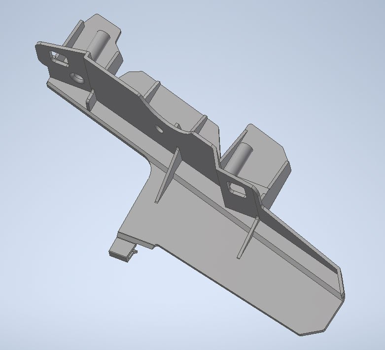Кронштейн фары BMW E38 — 3D-печать, освещение, ракурс 3 из 3