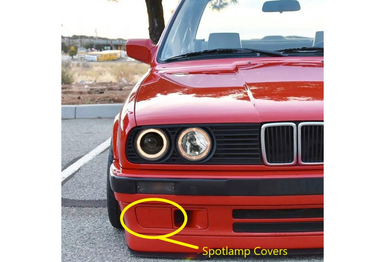 Крышки противотуманных фар в бампер BMW E30