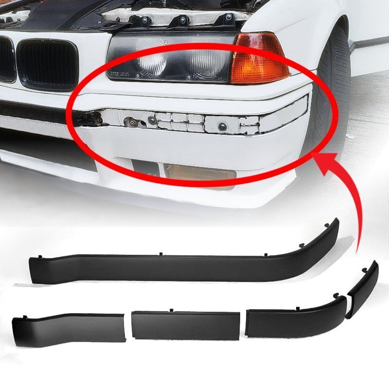 Левый молдинг бампера BMW E36 (1990–1999) — 3D-печать, кузов, ракурс 2 из 3