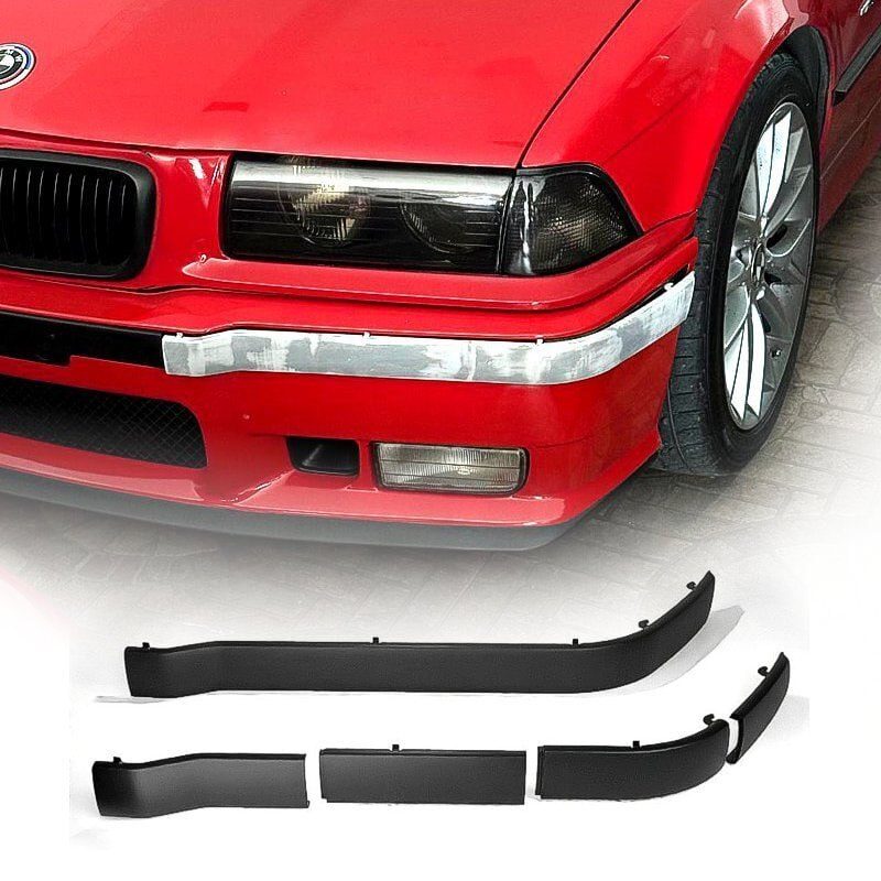Левый молдинг переднего бампера BMW E36 Sedan, Coupe, Cabrio и Touring (1990–1999)