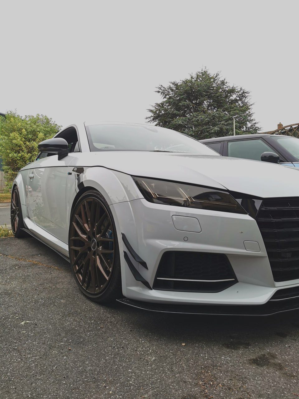 Накладки-канарды для переднего бампера Audi TT S-Line Mk3