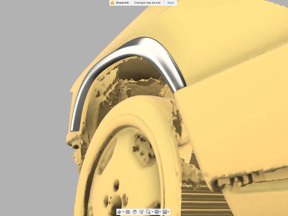 Накладки на передние и задние арки для Mercedes-Benz W201 — 3D-печать, кузов, ракурс 2 из 3