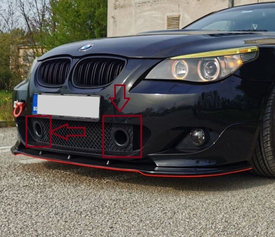 Нижняя решётка переднего бампера для BMW E60 / E61 с пакетом M-Technic / M-Sport