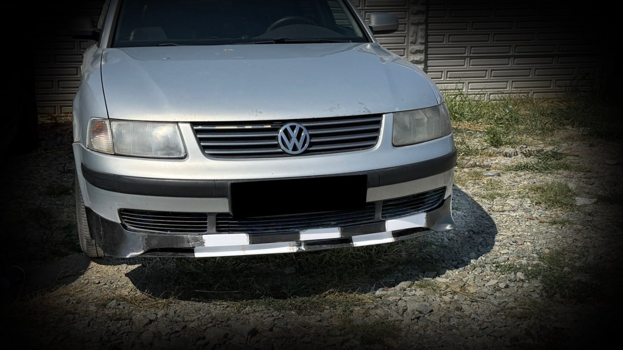 Передняя губа для Volkswagen Passat B5 — 3D-печать, кузов, ракурс 2 из 3