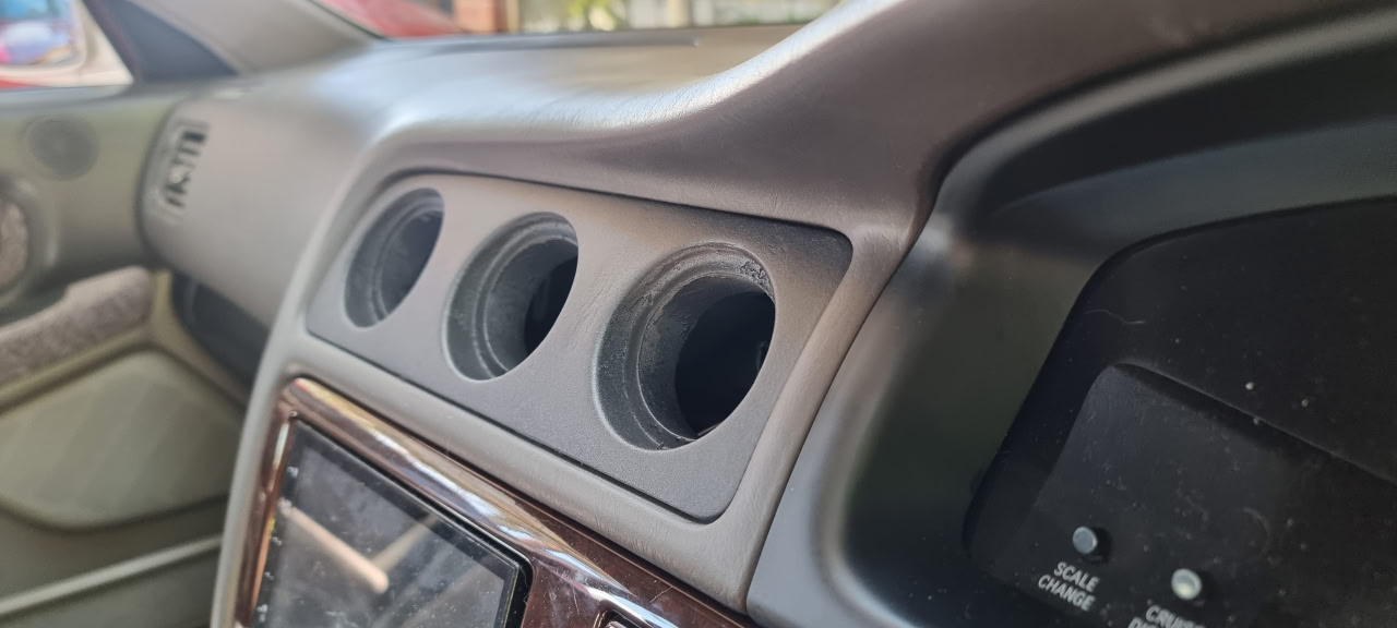 Тройной подиум манометров JZX100 Triple Gauge Pod 52 mm — 3D-печать, салон, ракурс 2 из 4