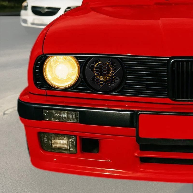 Воздухозаборник фары BMW E30 Cold Air Headlight X Honeycomb Drift — 3D-печать, освещение, ракурс 2 из 4