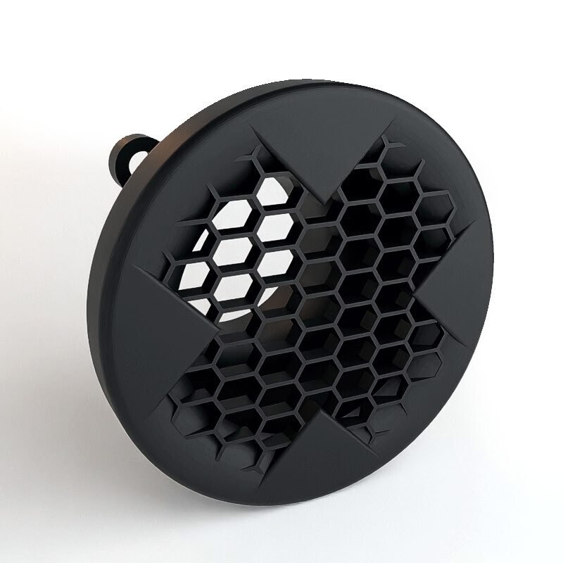 Воздухозаборник фары BMW E30 Cold Air Headlight X Honeycomb Drift — 3D-печать, освещение, ракурс 3 из 4