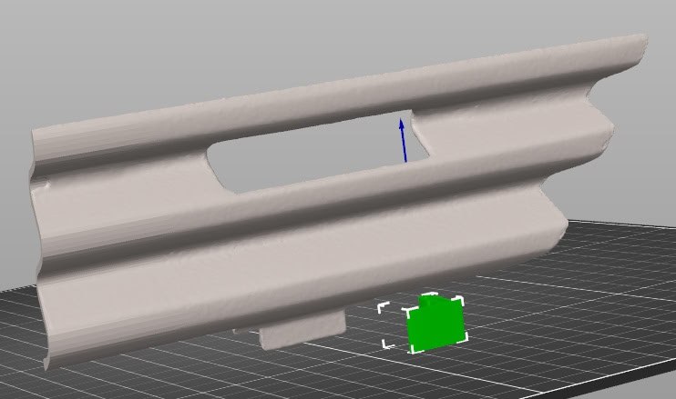Заглушка крюка Mercedes W201 дорестайлинг — 3D-печать, кузов, ракурс 2 из 2